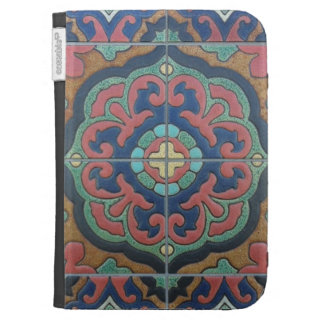 Exotic Vintage Tile Design Kindle Covers