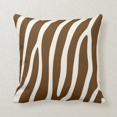 Brown Zebra Throw Pillows Brown Zebra Throw Pillows