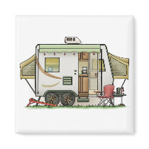 Expandable Hybred Trailer Camper Magnets