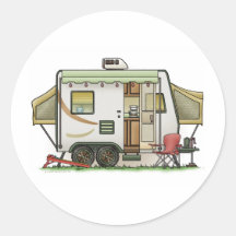 Expandable Hybred Trailer Camper Stickers