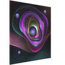 Expansion in Universe, abstract fractal wallart Stretched Canvas Prints