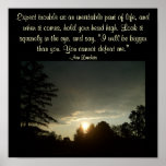 Expect trouble as an inevitable...Quote Poster