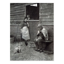 Expectancy, from 'Leisure Hour', 1888 Post Card