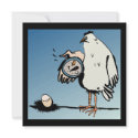 Expectant Chicken Baby Shower Invitation invitation
