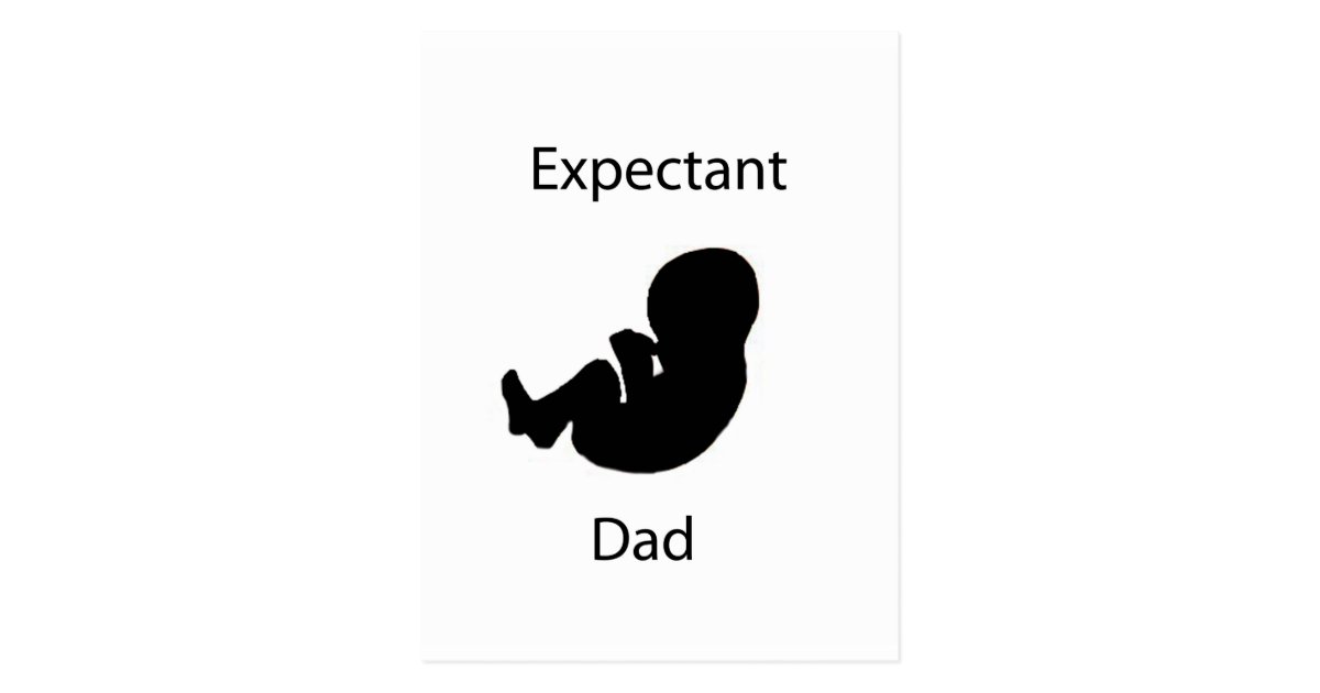 expectant dad postcard Zazzle expectant dad postcard Zazzle