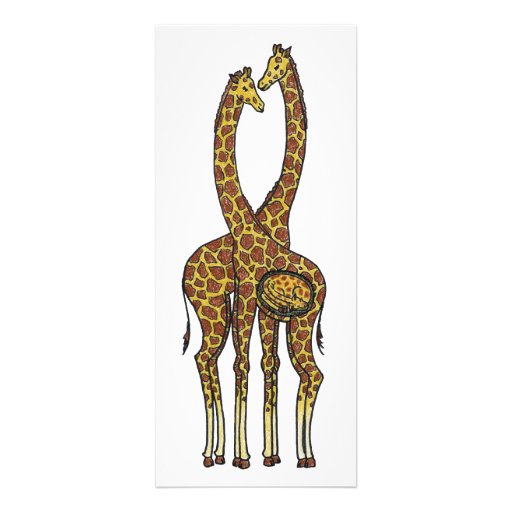 Expectant Giraffes Custom Invites