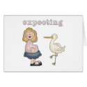 Expectant Mom and Stork cards by familymembers Expectant Mom and Stork cards