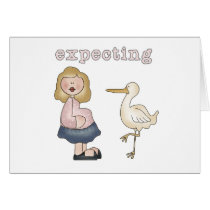 Expectant Mom and Stork cards by familymembers Expectant Mom and Stork cards