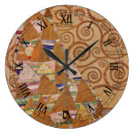 Expectation by Klimt Vintage Victorian Art Nouveau Wall Clock