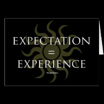 Expectation = Experience cards