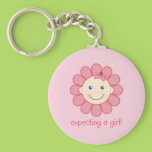 Expecting a Girl Keychain
