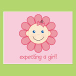 Expecting a Girl Post Card