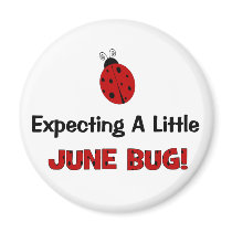 Expecting A Little June Bug Maternity Magnets