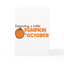 Expecting A Little Pumpkin In October Card