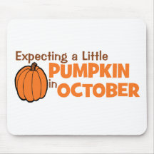Expecting A Little Pumpkin In October Mousepads