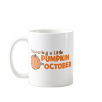 Expecting A Little Pumpkin In October Mugs