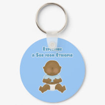 Expecting a Son from Ethiopia keychains