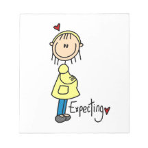 Expecting Baby T-shirts and Gifts Memo Pads