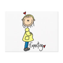 Expecting Baby Tshirts and Gifts postcards by stick_figures Expecting Baby Tshirts and Gifts postcards