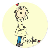 Expecting Baby Tshirts and Gifts Sticker