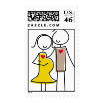 Expecting Couple Gender-Neutral postage