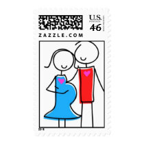Expecting Couple Postage postage