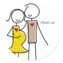 Expecting Couple Stickers, Gender Neutral