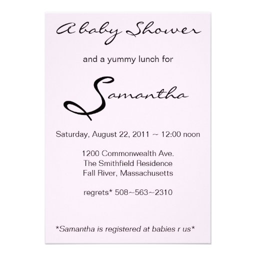 Expecting Mommy Baby Shower Invitation