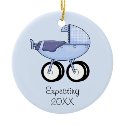 Expecting Ornament (Blue)