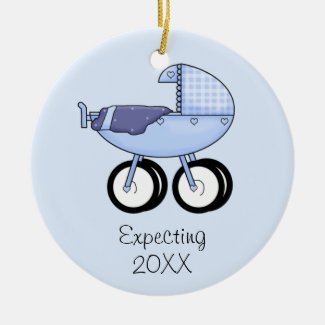 Expecting Ornament (Blue)
