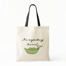 Expecting Twins - Peas in a Pod Canvas Bag