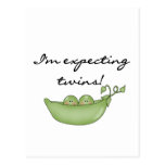 Expecting Twins - Peas in a Pod Postcards