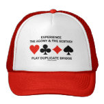 Experience Agony Ecstasy Play Duplicate Bridge Hat