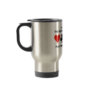Experience Agony Ecstasy Play Duplicate Bridge zazzle_mug