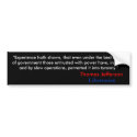 "Experience hath shown, that even under the bes... bumper stickers by Rad1966 "Experience hath shown, that even under the bes... bumper stickers