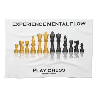 Experience Mental Flow Play Chess (Chess Set) Hand Towels