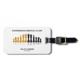 Experience Mental Flow Play Chess (Chess Set) Luggage Tags