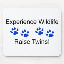 Experience Wildlife Raise Twins Mouse Mats