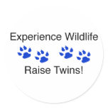 Experience Wildlife Raise Twins stickers