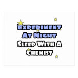 Experiment At Night...Sleep With a Chemist Postcards