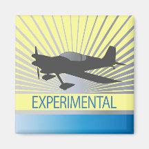 Experimental Aircraft Fridge Magnet