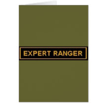 EXPERT RANGER ARMY 'PATCH' CARDS