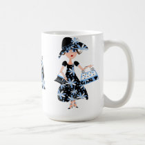 Expert Shopper in Blue Coffee Mugs