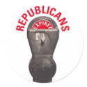 Expired Meter for Republicans stickers