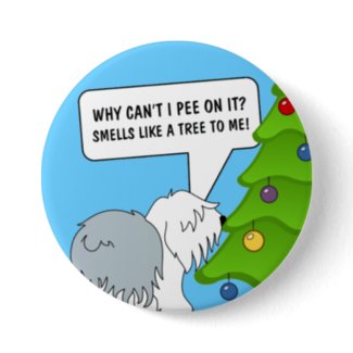 Explain the meaning of Christmas to your dog now! Button