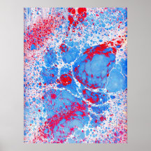 Exploded paved Marbling Poster
