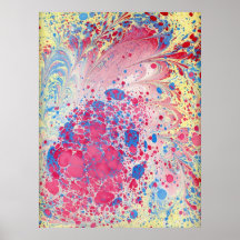 Exploded paved Marbling Print