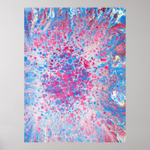 Exploded paved Marbling Poster