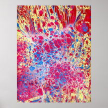 Exploded paved Marbling Posters
