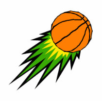 Exploding basketball photo cutouts